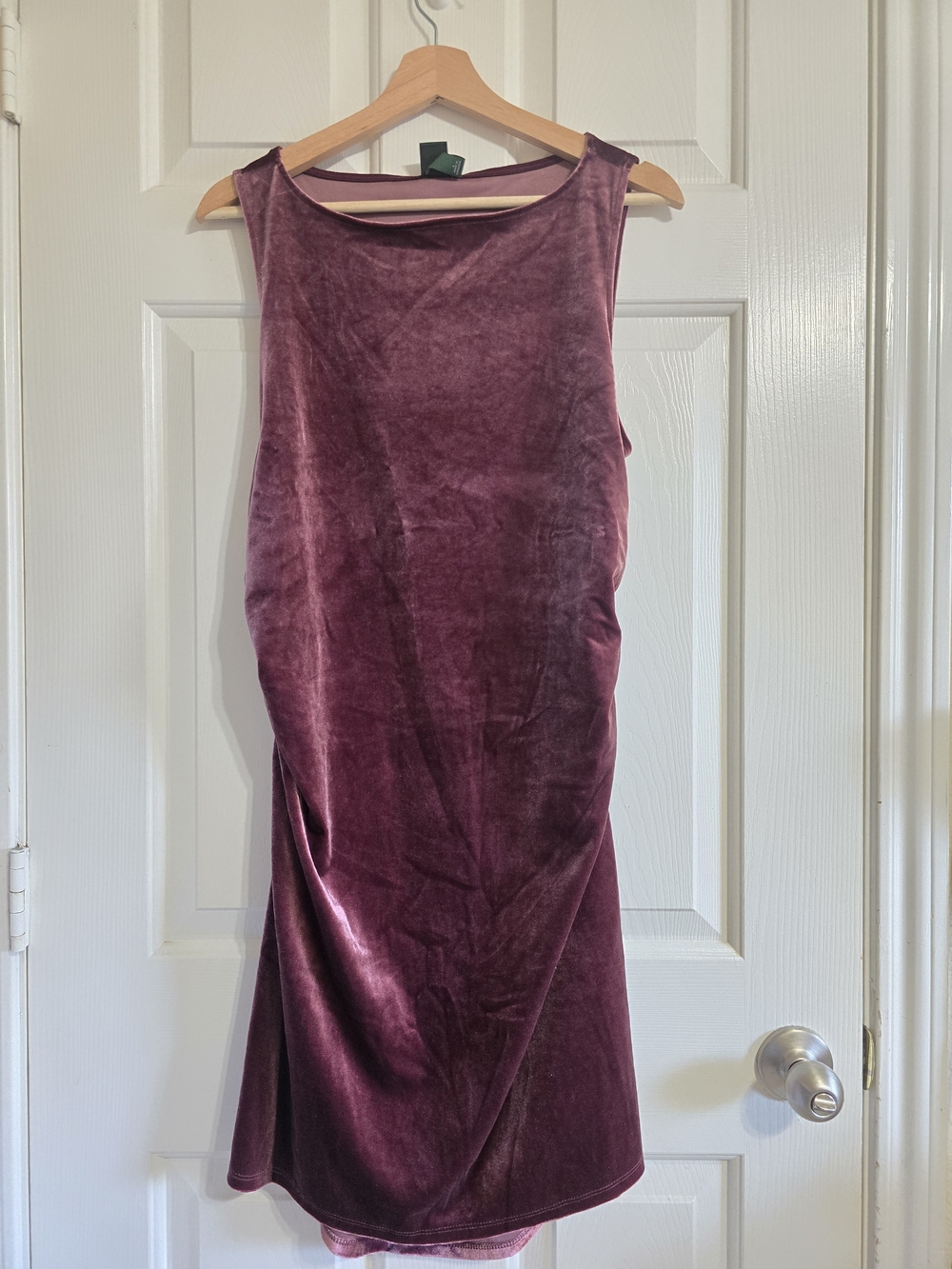 Size Large wild fable Sleeveless Velvet Midi Dress in Plum NWT